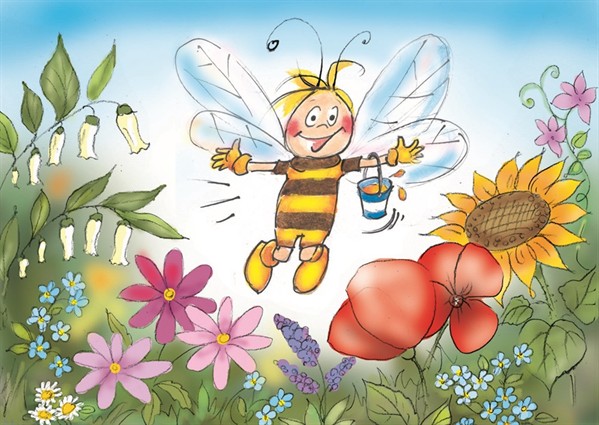 Postkarte "Blumenwiese"