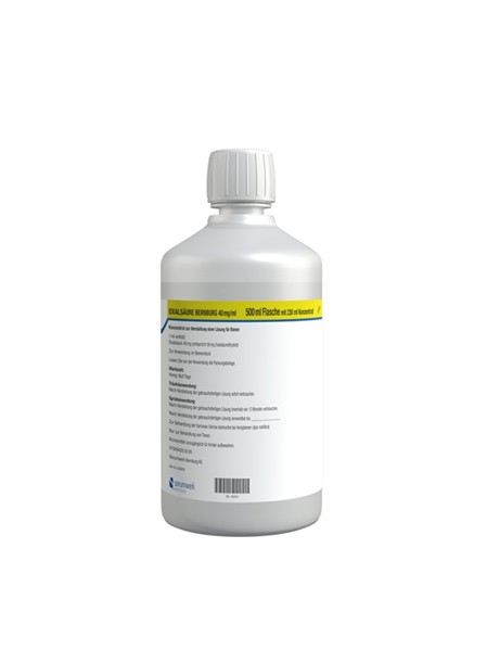 1x 500ml Oxalsäuredihydrat-Lösung 3,5 % (m/V) ad us. vet.