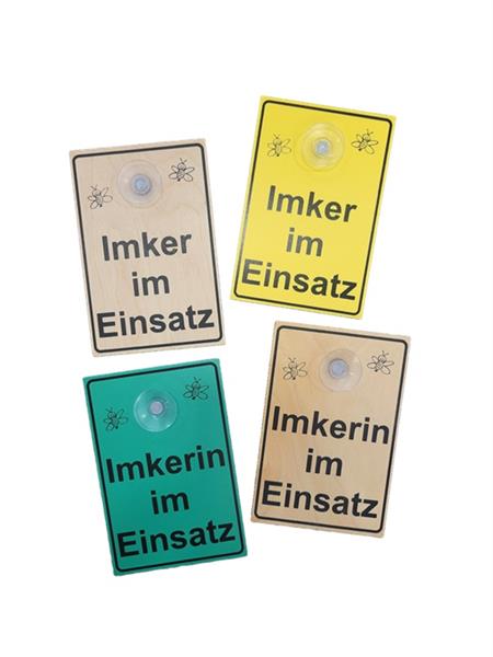 Saugnapfschild für Imker/in